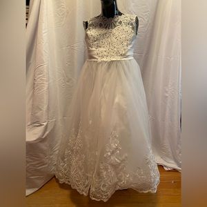 FLOWER GIRL - FIRST COMMUNION DRESS - SIZE 8